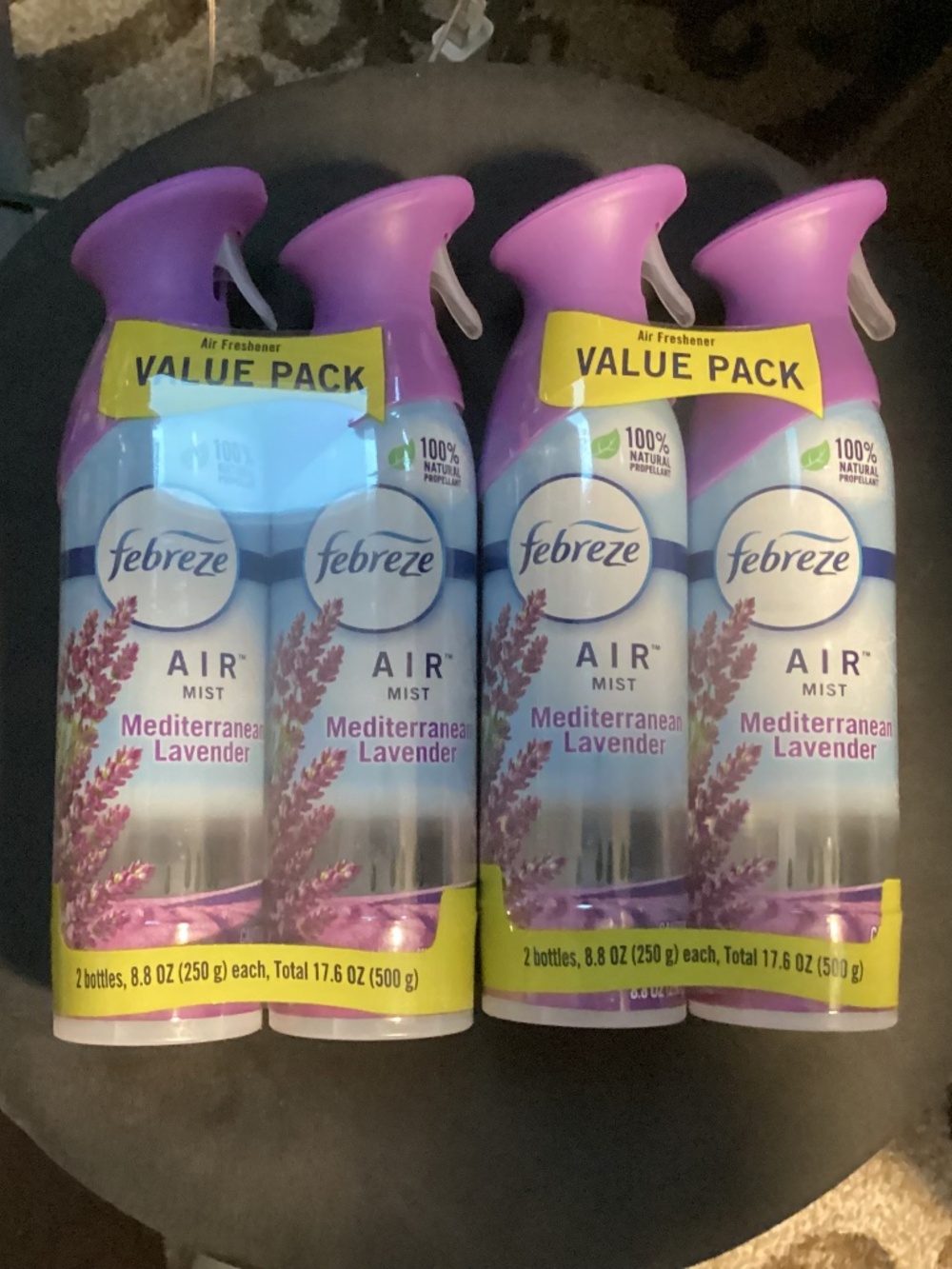 Febreze Air Mist Mediterranean Lavender Value Pack Bundle 4 Bottles New